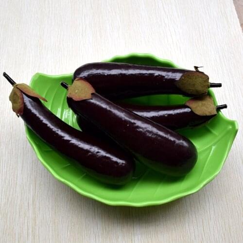 8pcs Simulation Veg etables eggplant artificial eggplant mold hotel,home decoration Teaching props free shipping 04016017
