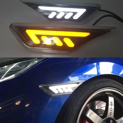 Car Flashing 1 set For Honda Civic 2016 2017 2018 Turning LED Side Marker Light Fender Turn DRL Daytime Running Light Daylight