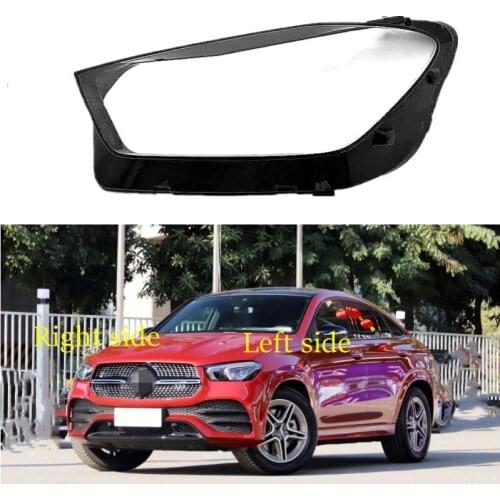 Car Headlight Lens for Benz GLE 2020 2021 Headlamp Cover Car Replacement Front Auto Shell Cover