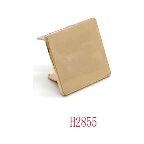 Luggage Handbags Square Metal Labels Hardware Accessories Tags Blank Trademarks Clothes Engraved Logo