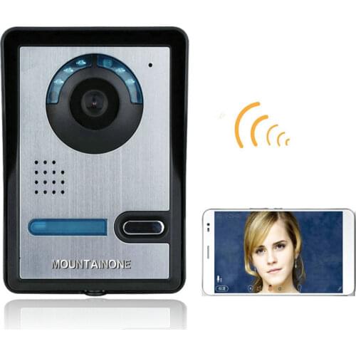 Wireless WIFI Video Door Phone Indoor Monitor Clear Night Vision Waterproof Outdoor Camera with Rain Cover Intercom System HD 72