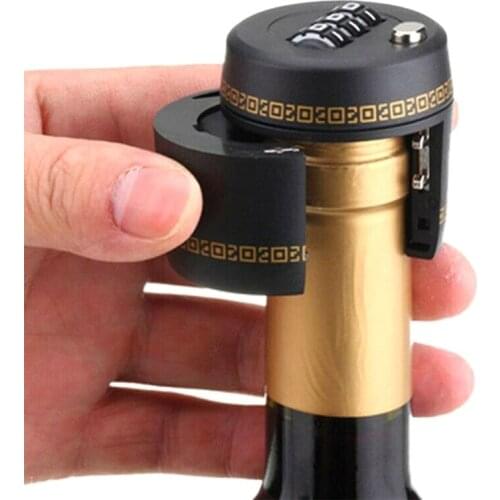 Bottle Password Lock For Wine Liquor Bottle Vacuum Picks Stopper Conservationx1 pc KCY