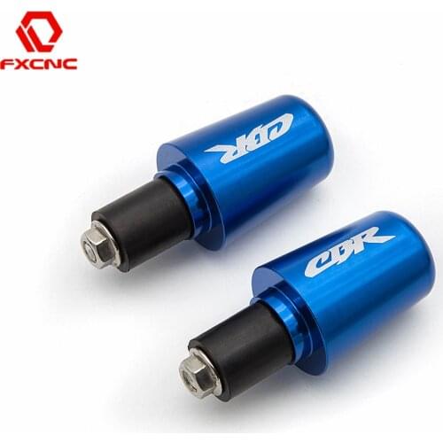 Logo" CBR "CNC Motorcycles Handlebar Counterweight Fists Hand Grips Bar End Slider For Honda CBR 500 954 600 919 929 1000 RR F4I