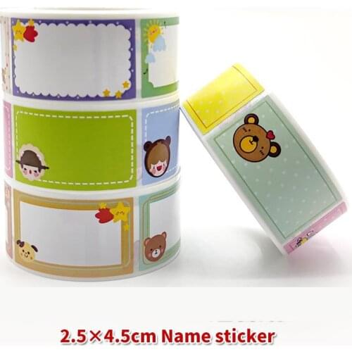 Baby Bottle Labels for Daycare, 250pcs School Name Labels for Kids Self-Laminating Write-On Self-Adhesive Kids Name Tags Sticker