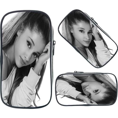 Mochila Ariana Grande Pencil Case School Supplies for Kids Stationery Storage Pouch Students 3D Print Pen Bag Girls Makeup Box