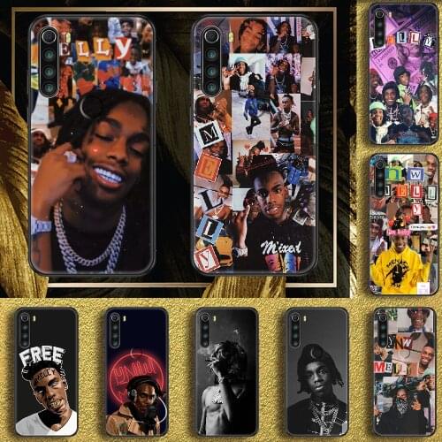 Rapper YNW Melly Phone case For Xiaomi Redmi Note 7 7A 8 8T 9 9A 9S 10 K30 Pro Ultra black fashion prime art back tpu waterproof
