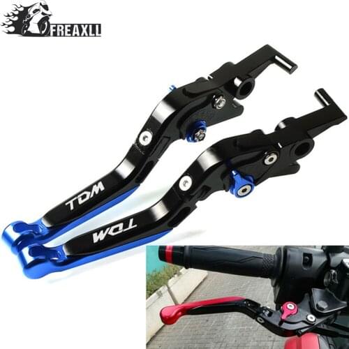 CNC Aluminum Motorcycle Motorbike Accessories Handlebar Grips Adjustable Folding Brake Clutch Levers For YAMAHA TDM TDM850 900