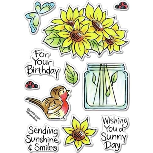 Flower Transparent Clear Silicone Stamp/Seal for DIY scrapbooking/photo album Decorative clear stamp A7249