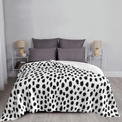 Dalmatian Spots (Blackwhite) Throw Blanket Artistic Tablecoths Of Table Lance Decorative Sofa Blankets Sofa Blanket Plaid Cover