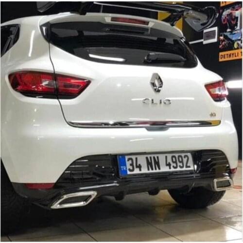 For Renault Clio 4 Muffler Looking Rear Bumper Insert/diffuser