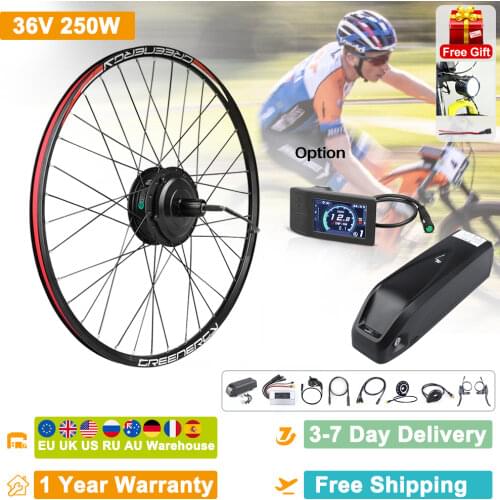 Ebike Bafang 36V 250W Rear Wheel Hub Motor Kits DC D Flywheel E-bike DIY Conversion Kits For 20-28 Inch Wheels Electric Bicycle
