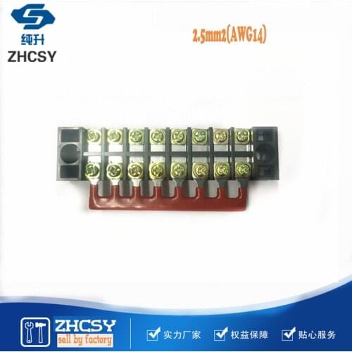 5Pcs Dual Row Screw Terminal Block Strip 600V 25A TB-2503 / TB2504 / TB2506 / TB-2508/Optional