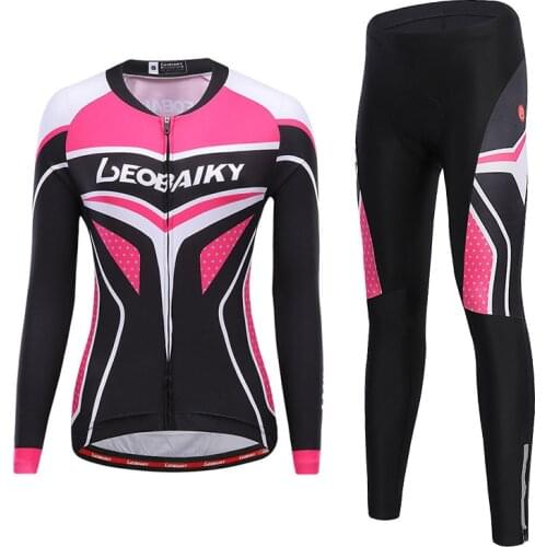 Pro Team Womens Cycling Jersey Set Mtb Bicycle Clothes Long Sleeves Female Ciclismo Road Bike Clothing Riding Shirt Sports Suit