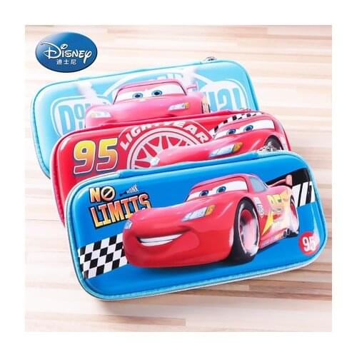 Disney stationery bag 3D cute embossed pencil bag cartoon EVA large-capacity drop-proof waterproof stationery box learning gift