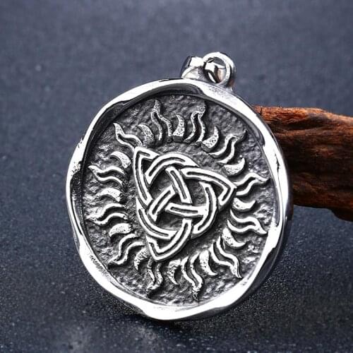 Thor Hammer Mjolnir Viking necklace charm stainless steel Scandinavian Norse Men Jewelry