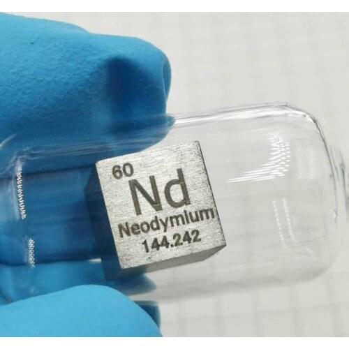 Neodymium high precision density-standard cube 10mm - 7.0g