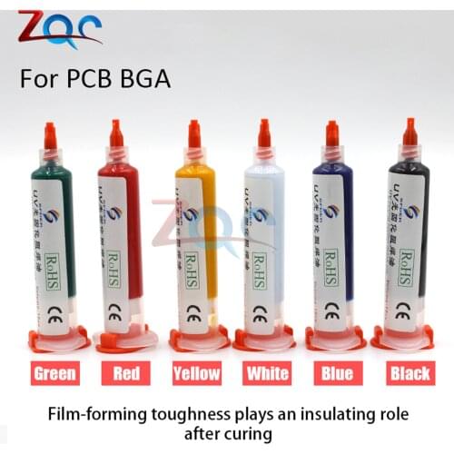 UV Curable Solder Mask 10CC For PCB BGA Circuit Board Protect Solder Resistance Insulation Paste Flux Cream Welding Fluxes Oil