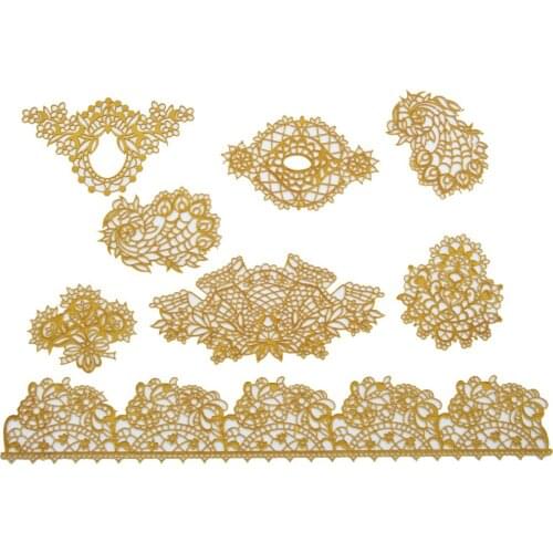 Silicone Fondant Cake Lace Flower Silicone Mat DIY Chocolate Baking Mould Sugarcraft tool wedding cake decoration mould