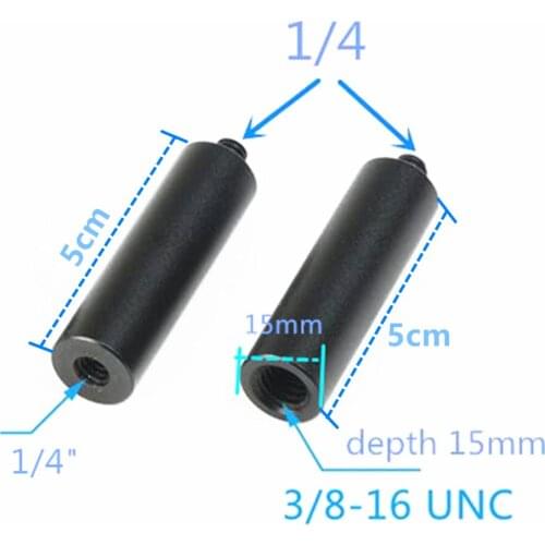 1/4" to 3/8" Male to Female Thread Screw Adapter Tripod Plate Screw Mount for Camera Flash Tripod Light Stand