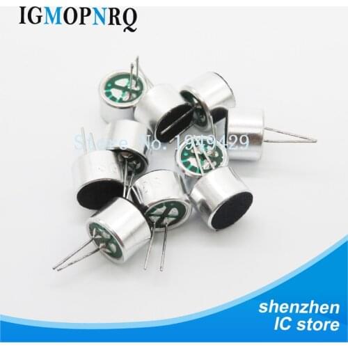 10pcs 4.5*2.2mm 6*2.2mm 6*5mm 9*7mm electret microphone condenser Pickup microphone 52DB 56DB with 2pin