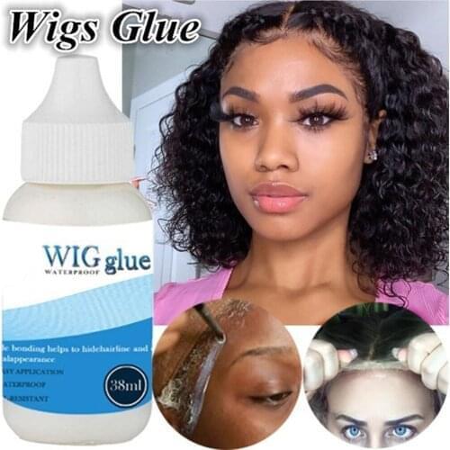 38ML Lace Wig Glue Hair Glue Frontal Wig Bond Extension Adhesive Super Glue For Wigs Bond Hair Replacement Adhesive Girl Gifts