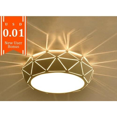 Hollow Out Ceiling Light for Home Interior Decor Bedroom Study Flower Shadow Led Corridor Lamp Through-Cavred Aisle Wall Sconce