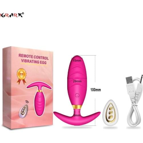 Wireless Anal Butt Plug Prostate Massager Adults Product Mini Bullet Clitoris Stimulator Vibrator Sex Toys for Women Men Gay 18