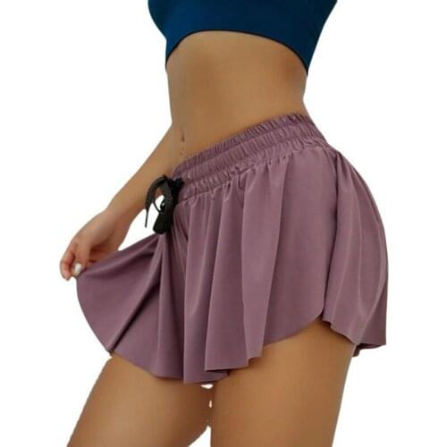 Quick Dry Yoga Sport Shorts Running Cycling Women 2 In 1 Marathon Gym Sport Short Double Layer Security Pants Fitness Sportswear