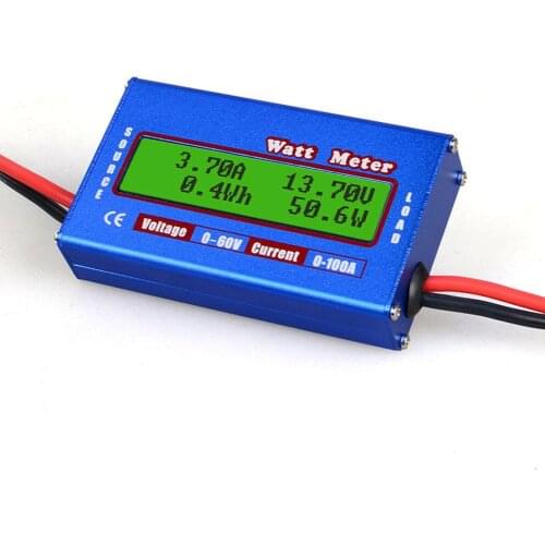Digital LCD DC 60V 100A Balance Voltage Battery Power Analyzer RC Watt Meter Wattmeter Tester Checker Balancer Charger RC Tools