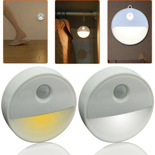 Motion Sensor + Light Sensor LED Night Lights Human Body Induction Magnetic Childrens Room Bedroom Decor Wall Lamps for Stairs