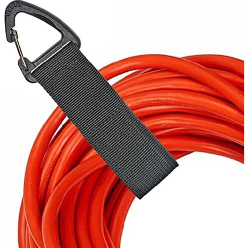 Heavy storage Velcro strap Cord Holder Organizer Loop Storage Cable Strap Camping Bag Hanger Hook Clamp Tools Carabiner