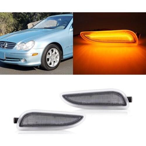 For Benz W209 CLK-Class CLK55 AMG CLK500 CLK320 CLK63 AMG Auto Front Amber Led Side Marker Lights
