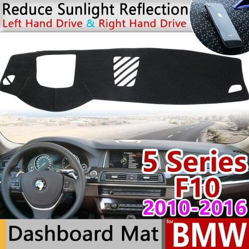 For BMW 5 Series F10 2010~2016 Anti-Slip Mat Dashboard Cover Pad Sunshade Dashmat Carpet Cape Accessories 520i 525i 530i 535i