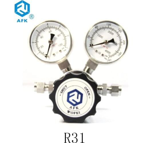 High pressure Two Stage two gauges nitrogen gas pressure regulator