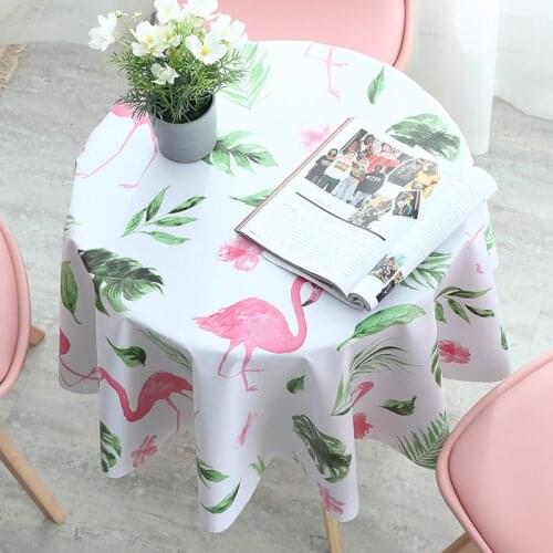 Round Table Cloth Waterproof, Oil-Proof, Wash-Proof And Scald-Proof Round Household Pvc Table Cloth