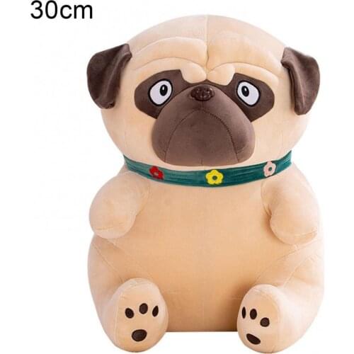 2021 Hot Sale Cartoon Simulation Dog Pug Sharpei Children Doll Pillow Stuffed Kids Gift Toy Girlfriend Present