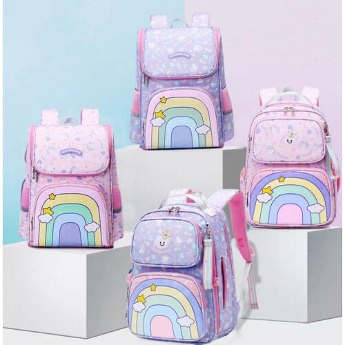 Fashion Sweet Princess Printing Backpack Children Lightweight Orthopedic School Bag Cute Girls High Capacity Backbag Mochila Sac