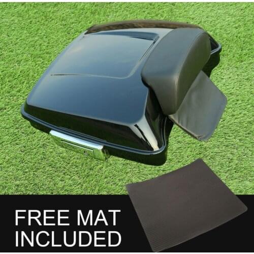 Motorcycle Razor 5.5" Pack Trunk Backrest Pad For Harley Tour Pak Touring Street Electra Glide Road King FLHR FLHX 2014-2020