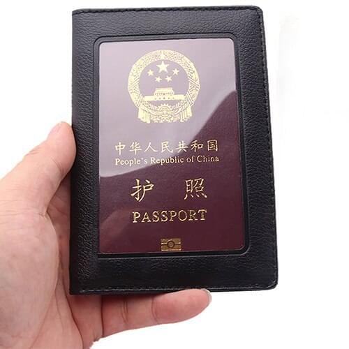 Passport ID Card Document PVC Cover Case Holder Tarjetero Hombre High Quality Travel Protect Passport Holder Cover