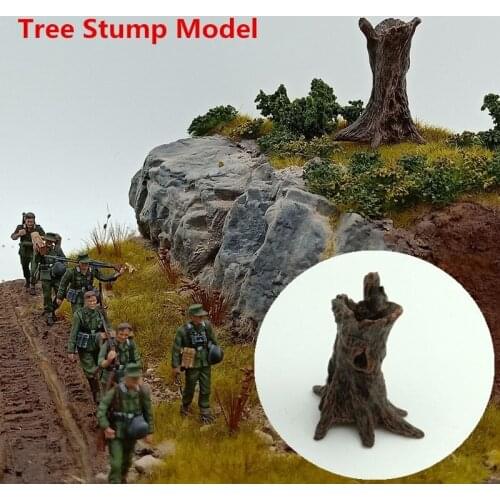 Sand Table Tree Stump Model Micro Landscape Miniatures DIY Figurine Decor