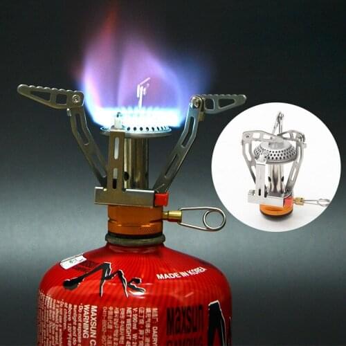 Mini Portable Camping Stoves Folding Outdoor Fishing Gas Stove Furnace Cooking Picnic Split Stoves Cookers New