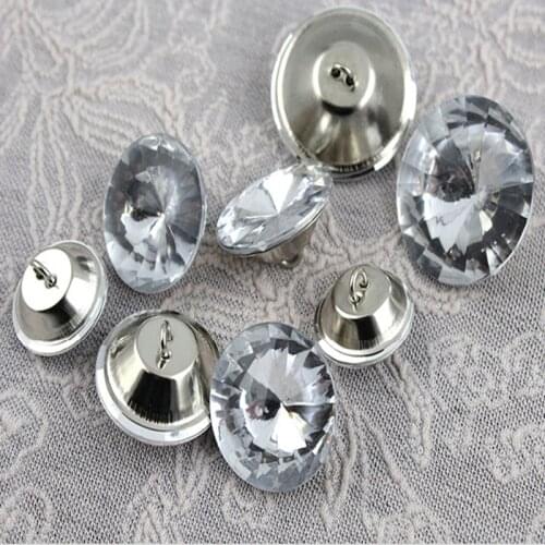 18/20/25/30mm High-grade Crystal gemstone buttons Sewing buttons for Sofa Headboard shirt glass buttons