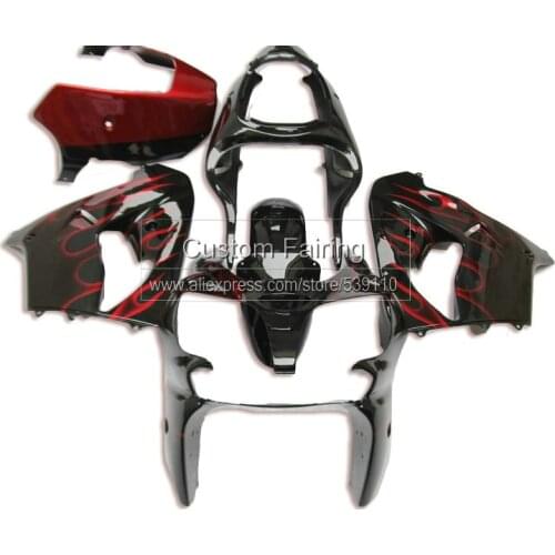 Hot sale fairing for Kawasaki ZX9R Ninja zx 9r 2001 2000 01 00 red falmes Motorcycle fairing kit CG76
