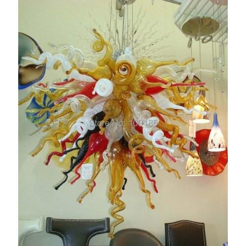 Turkey Style Kitchen Room Amber Glass Chandelier led High Quality Blown Glass Chandelier Lighting