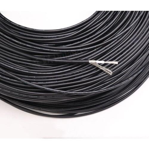 18 20 22 24 26AWG UL2468 PVC Black-Red Environmental Electronic Wire Tinned Copper 2 Pin cable 20M/1LOT