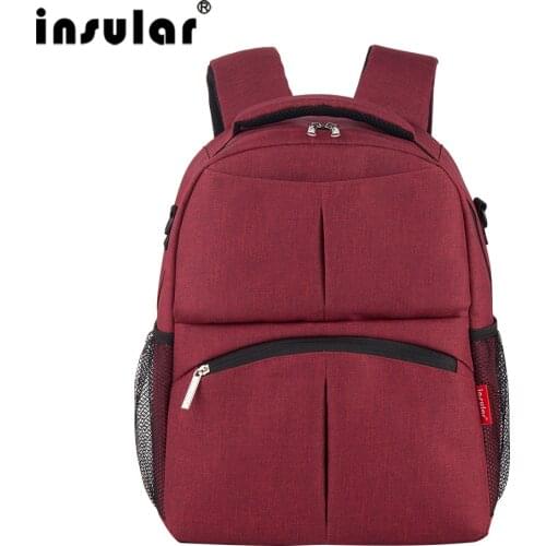Insular Mother Shoulder Bag Waterproof Diaper Bag Fashion Baby Nappy Bags Maternity Baby Stroller Bag Backpack Mummy Handbag