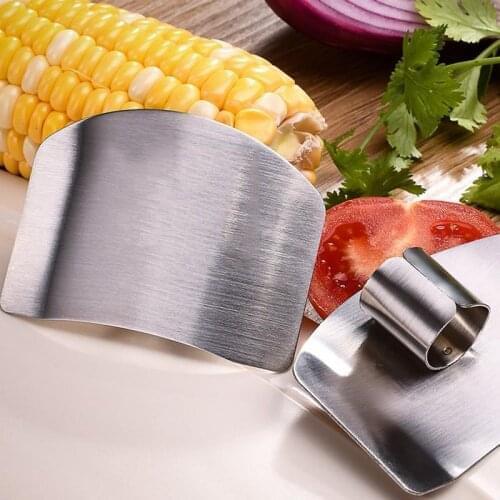 1pc Stainless Steel Finger Guard Protector Knife Cut Finger Protectors Safety Kitchen Cooking Stainless Tool Gadgets Accessories