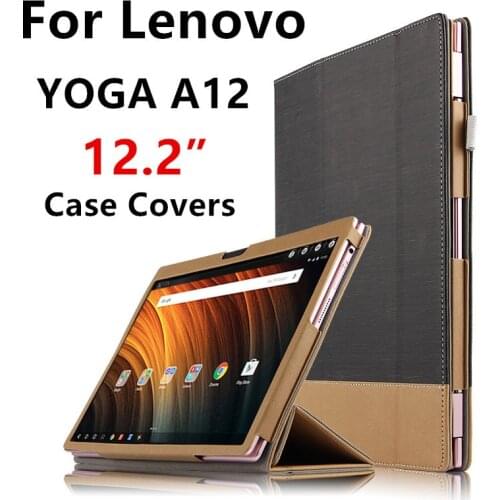 Case For Lenovo YOGA A12 Protective Smart cover Protector Leather Tablet PC For yoga a12 PU Sleeve 12.2 inch Cases Covers Holste