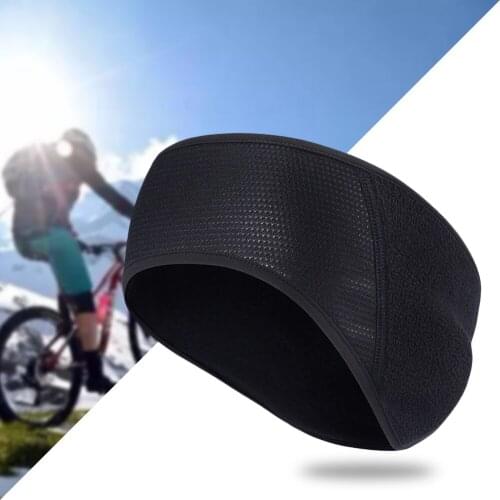 Winter Outdoor Fleece Ear Warm Band Riding Running Warm Headband Windproof Earflaps Forehead Head Protection Headwrap Hair Band