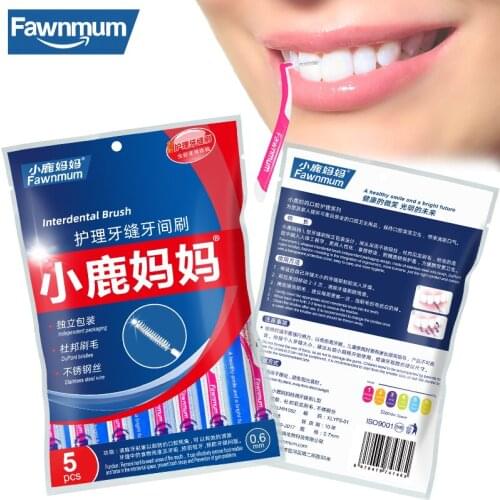 Fawnmum Toothpicks 10 Pcs/set Dental Supplies Orthodontic Brush Oral Hygiene Orthodontics Toothbrush Teeth Cleaning Brushes
